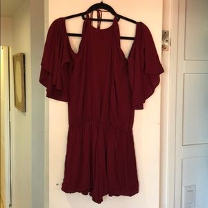 Delacey long sleeve - open back tied romper